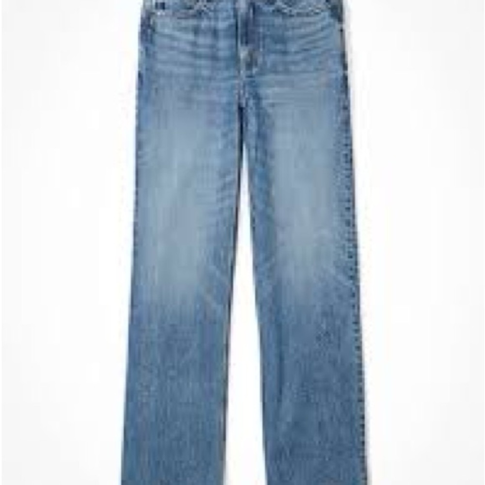 ae super high-rise baggy wide leg jeans (stretchy) - Picture 3 of 9